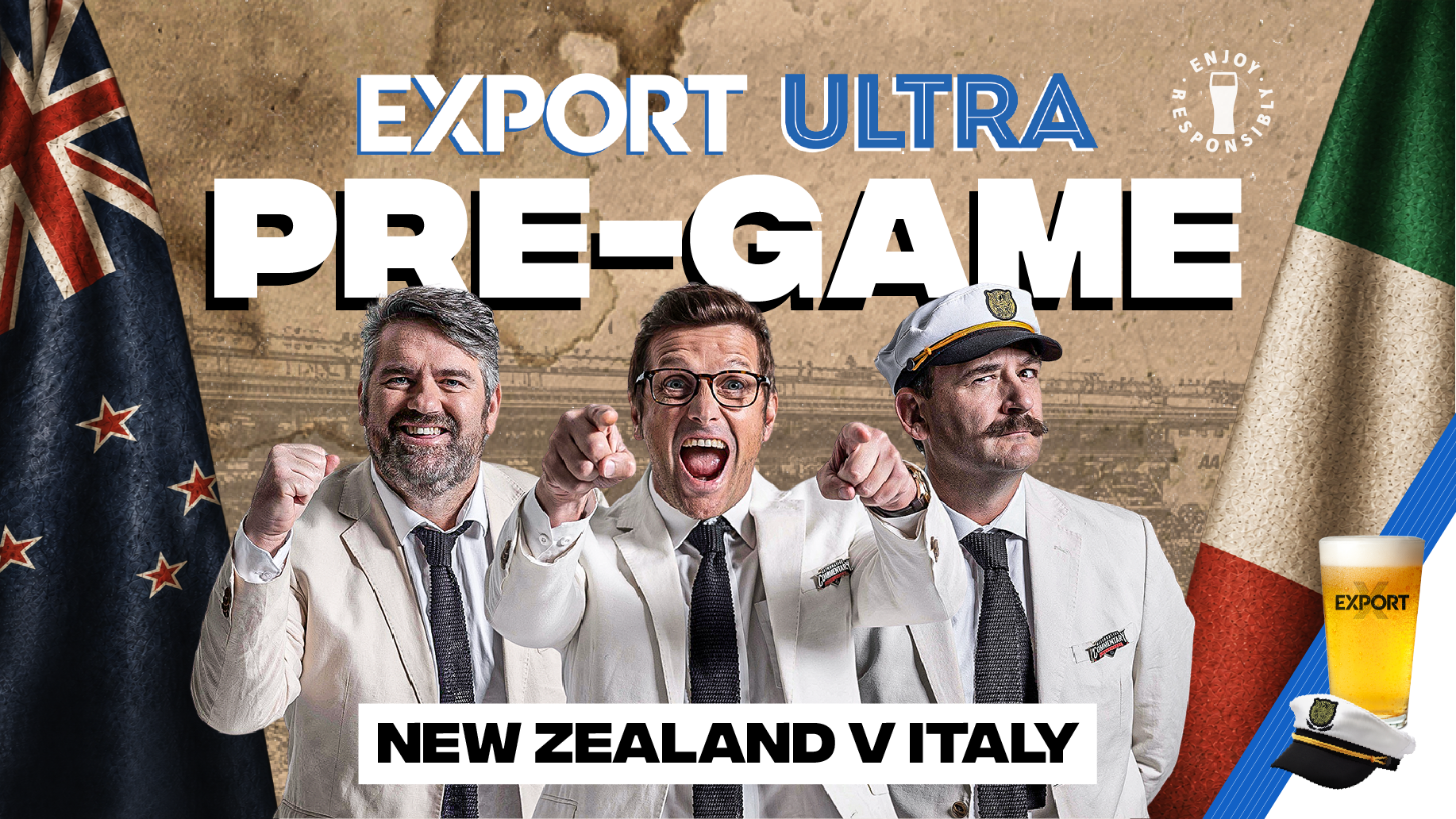 NZ v Italy Pre-Game | Wellington
