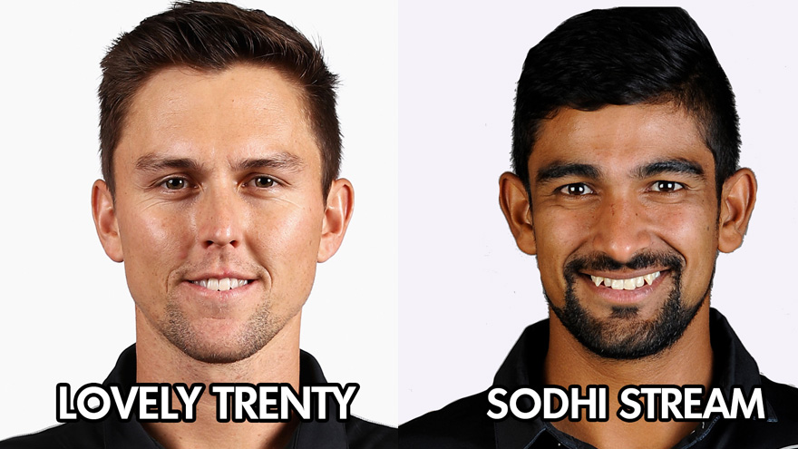 The Official Black Caps ODI squad nick-names vs South Africa