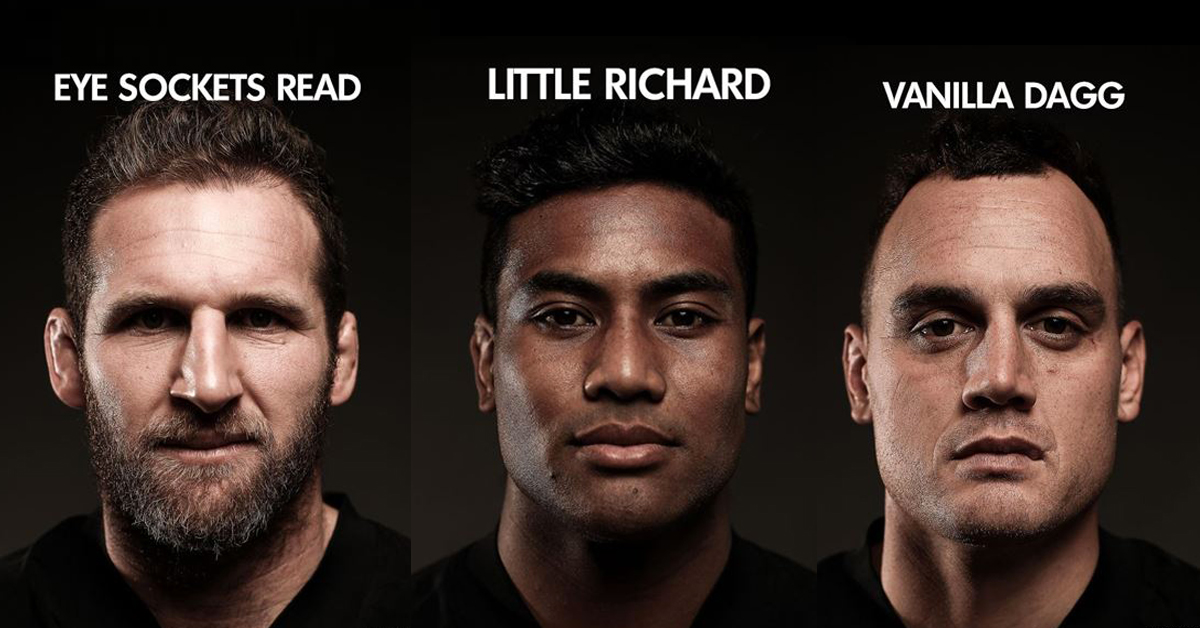 The ACC's official All Blacks team nicknames for the 3rd Test vs the Lions