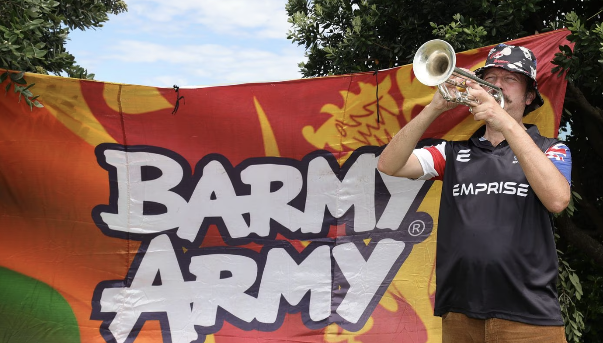 "Idiot" steals and damages Barmy Army's iconic trumpet