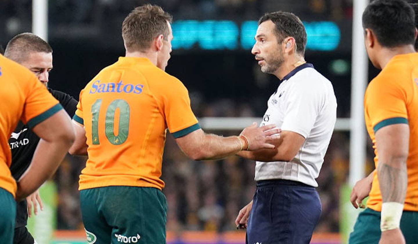 Wallabies stars' fury at referee's last-minute call in Bledisloe Cup