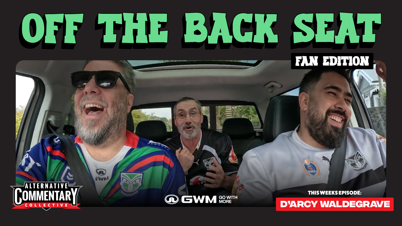 D'Arcy Waldegrave's Prized Stacey Jones Jersey & Warriors Obsession | Off The Back Seat: Fan Edition