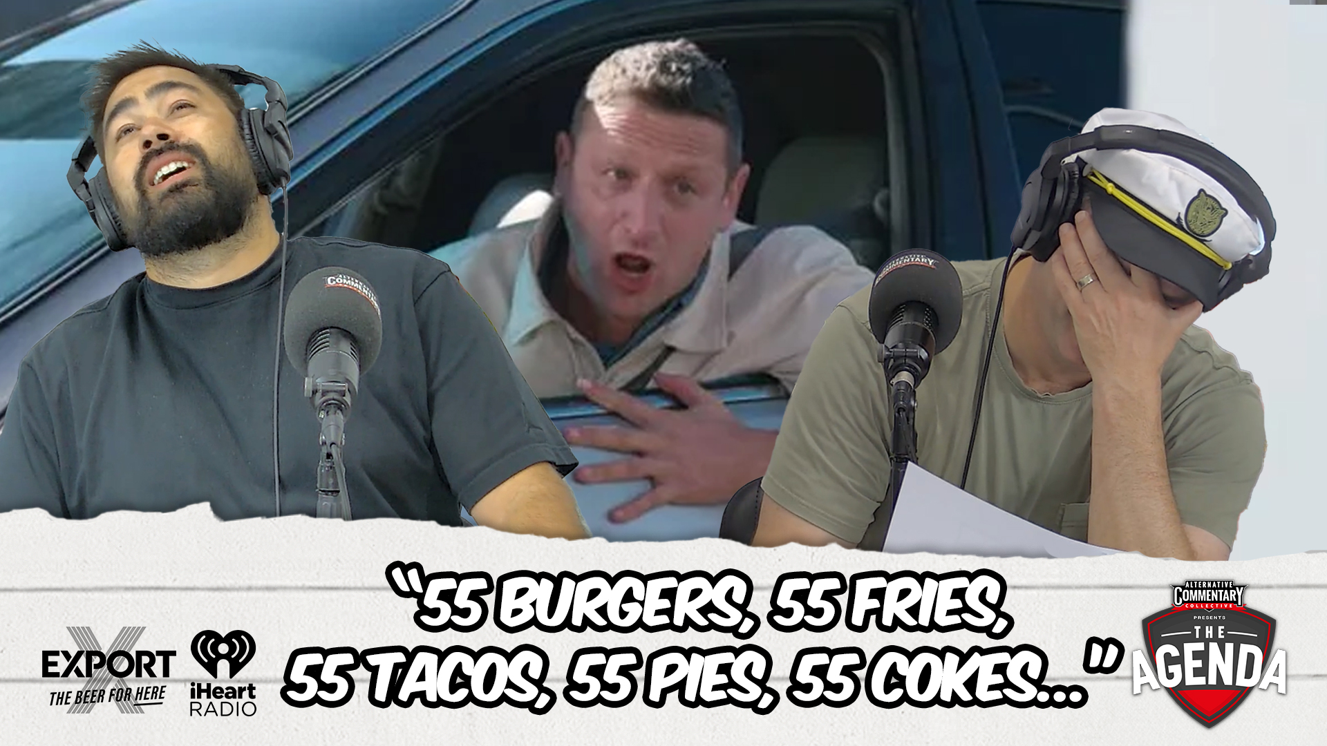 🎥 WATCH: “55 Burgers, 55 Fries, 55 Tacos, 55 Pies, 55 Cokes...” - The Agenda Podcast (Full Video Episode)