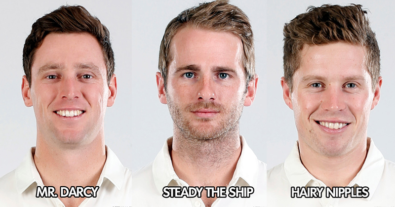 The official Blackcaps team nicknames for 1st Test vs West Indies