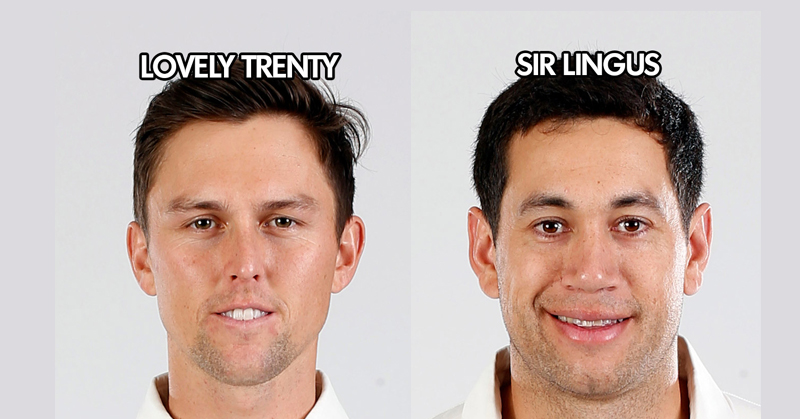 The Official Blackcaps Test squad nicknames vs England