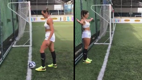 This impossible soccer goal will melt your mind