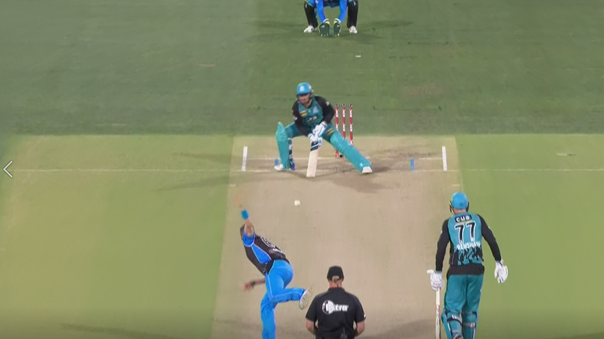 Watch Brendon McCullum play one of the most outrageous shots ever!