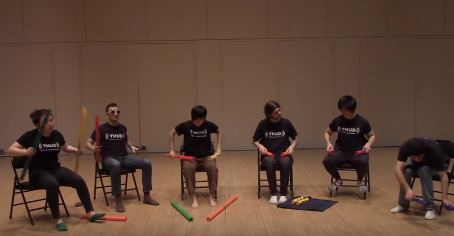 Watch "Sandstorm" played on Boomwhackers