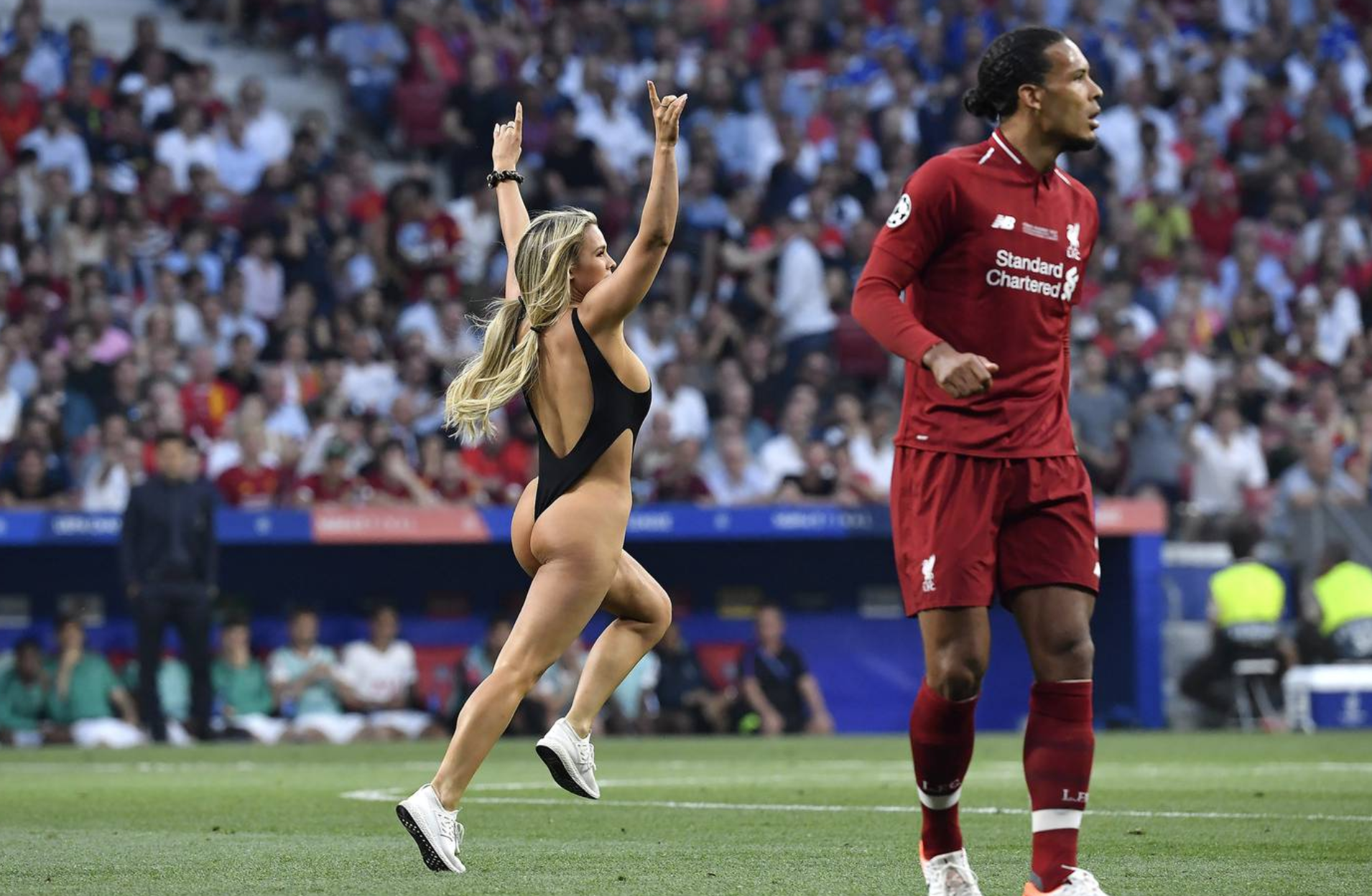 Streaker At Champions League