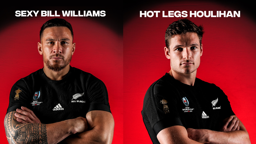 The ACC's official All Blacks RWC team nicknames vs Ireland