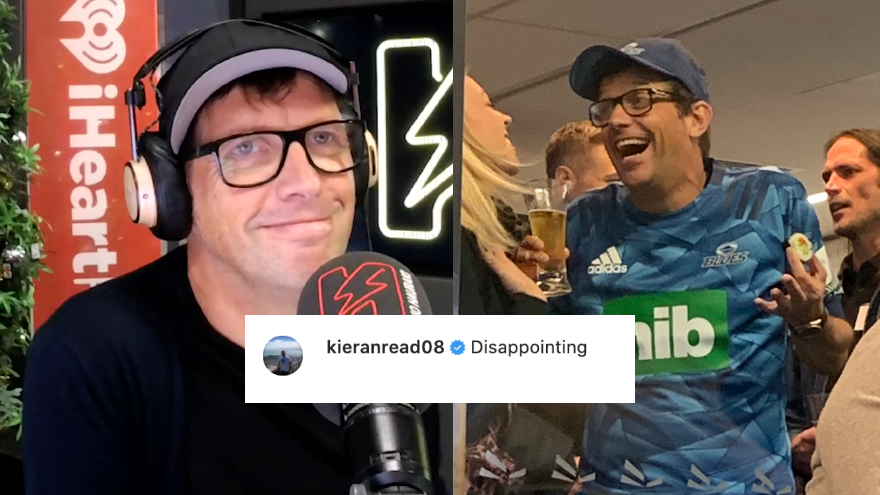 Matt gets rumbled supporting the Blues over his "beloved" Highlanders