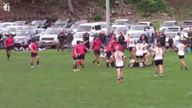 Potential hit of the year in fiery Taranaki club rugby match