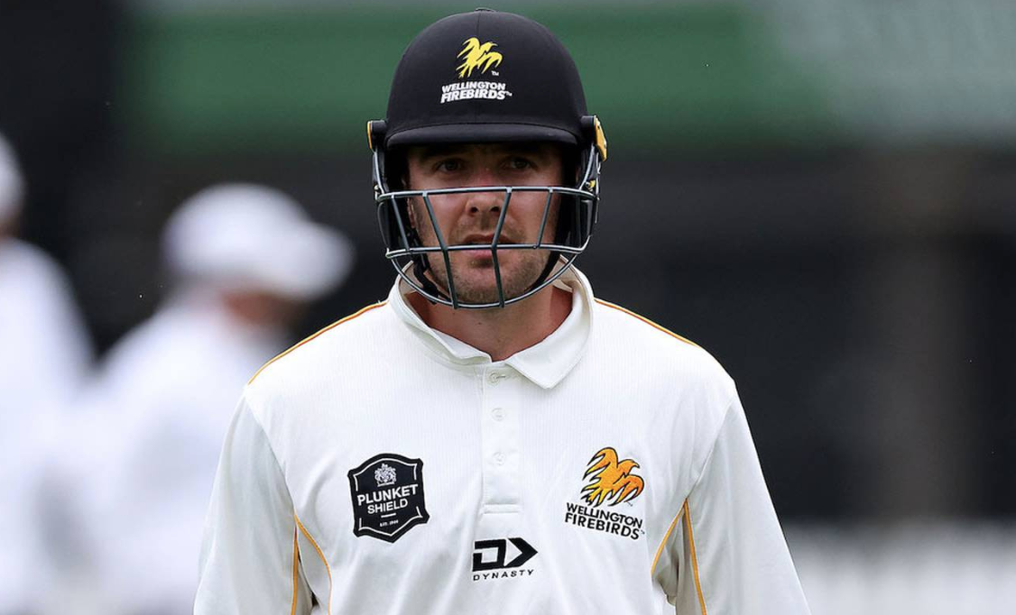 Tom Blundell in bizarre Plunket Shield dismissal
