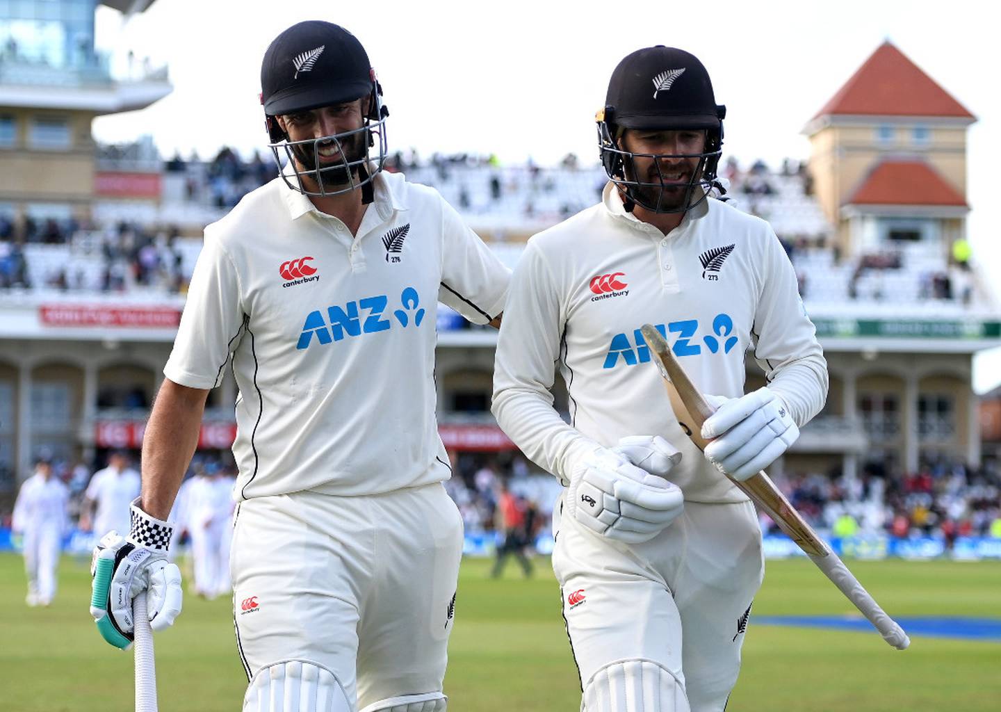 Batting duo give Black Caps advantage over England after day one at Trent Bridge