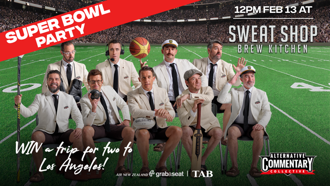 The ACC & TAB presents NZ's biggest Super Bowl Party