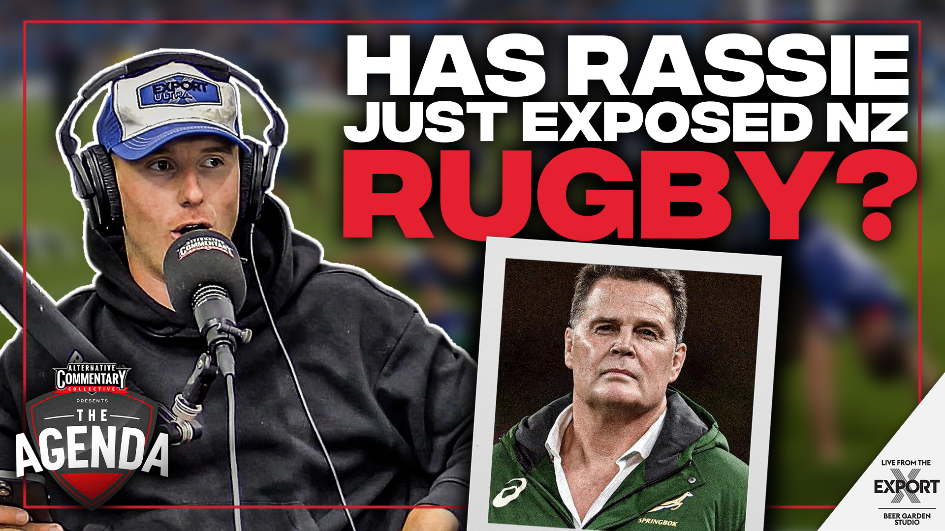 🎥 WATCH: "Rassie Trolls NZ Rugby Once Again" - The Agenda Podcast (Full Video Episode)