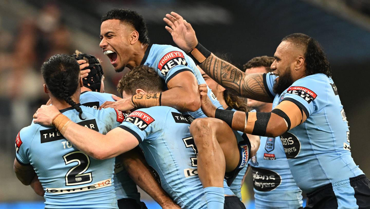 Maroons torn to pieces in "Blues rampage"