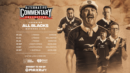 The ACC's Champagne Rugby brings you LIVE & FREE All Blacks commentary!