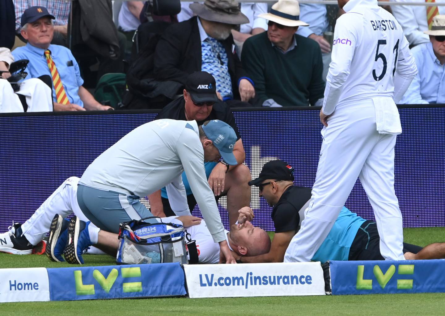 England star forced out of NZ test after freak accident