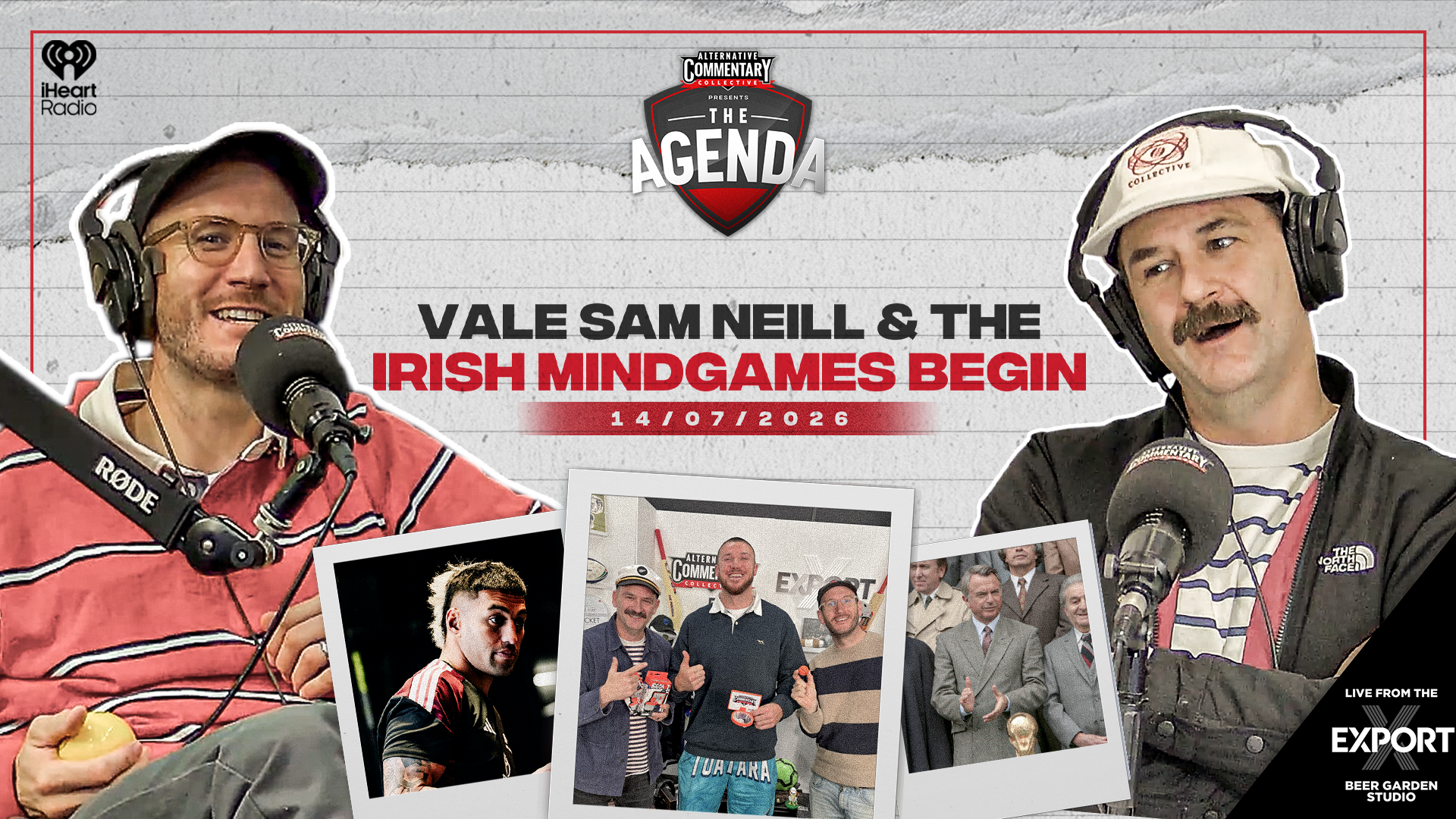 🎧 LISTEN & 📺 WATCH: "Vale Sam Neill & The Irish Mind Games Begin"