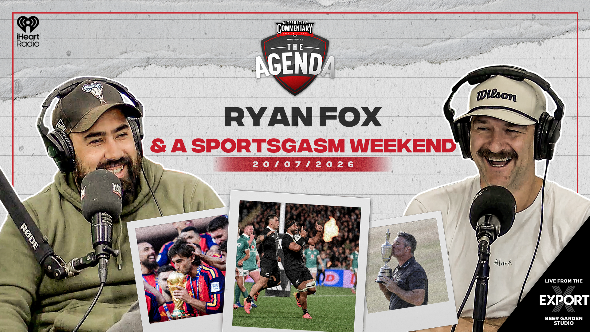 🎧 LISTEN & 📺 WATCH: "Ryan Fox & A Sportsgasm Weekend"