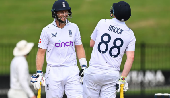 England batsman hits five Sixes in an over as tourists plunder NZ XI