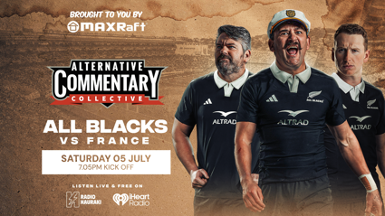 The ACC's Champagne Rugby brings you LIVE & FREE All Blacks commentary!