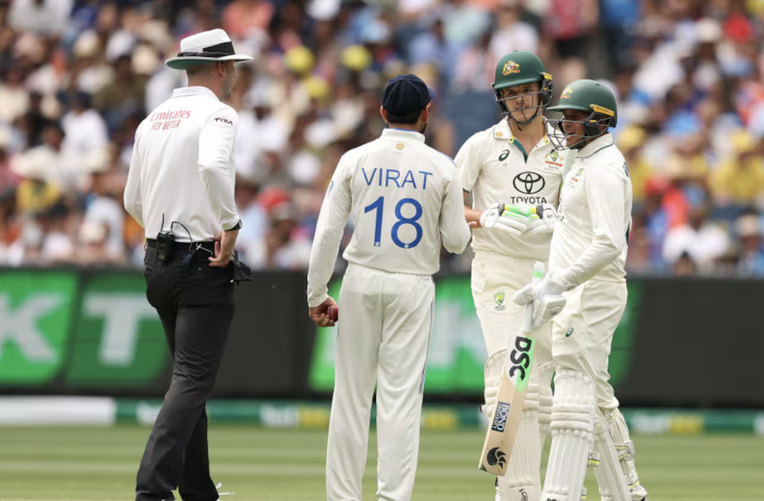 📰 Virat Kohli fined for shoulder bump of Aussie debutant