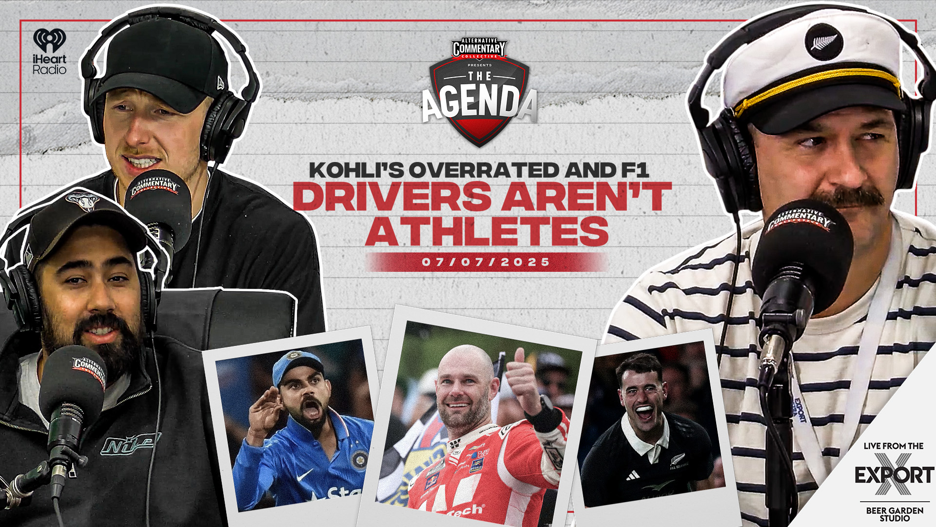 🎥 WATCH: "Kohli's Overrated And F1 Drivers Aren't Athletes" - The Agenda Podcast (Full Video Episode)