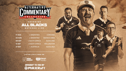 The ACC's Champagne Rugby brings you LIVE & FREE All Blacks commentary!