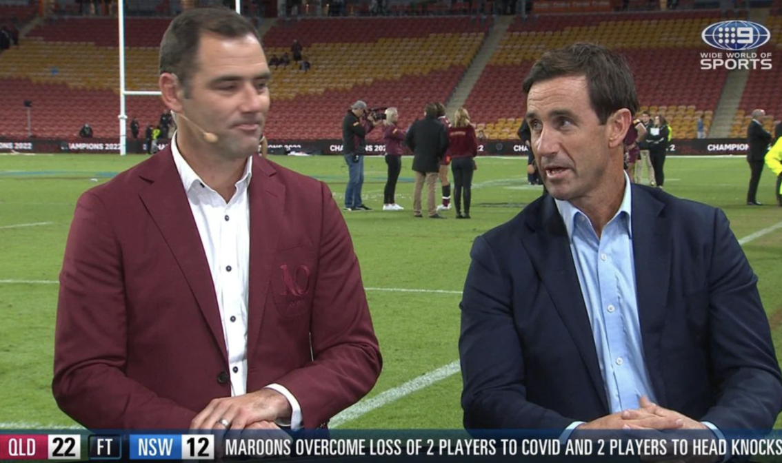 Andrew Johns accused of "petulant" outburst in awkward Origin finish