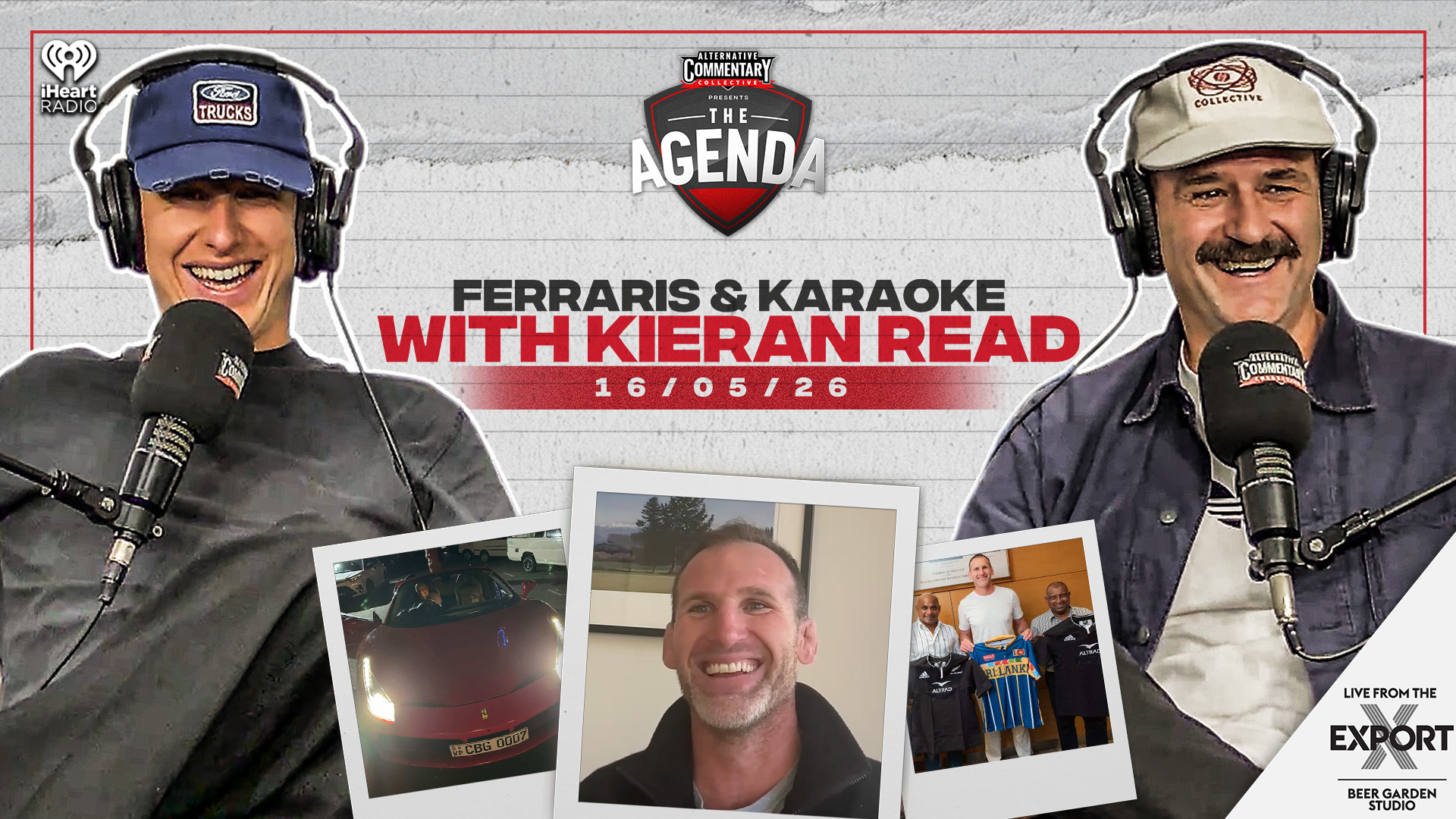 🎧 LISTEN & 📺 WATCH: "Ferraris & Karaoke With Kieran Read"