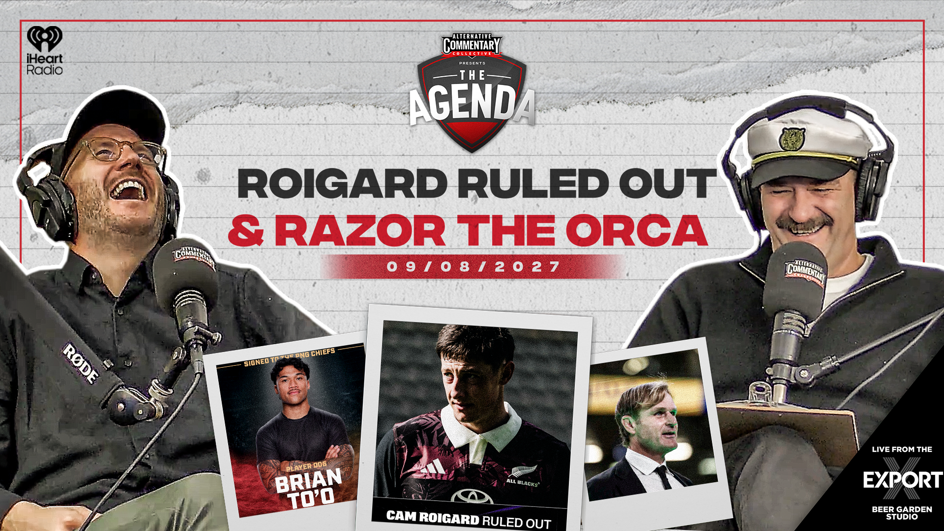 🎧 LISTEN & 📺 WATCH: "Roigard Ruled Out & Razor The Orca"
