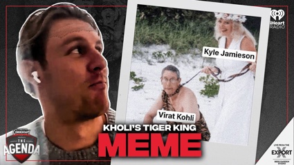Kyle Jamieson and the Virat Kohli Tiger King meme