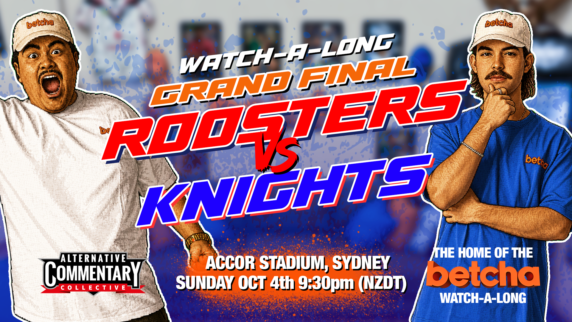 📺 betcha Lounge Watch-A-Long | NRL Grand Final - Roosters Vs Knights