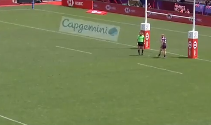 Controversial scenes as World Sevens comes to stand-still