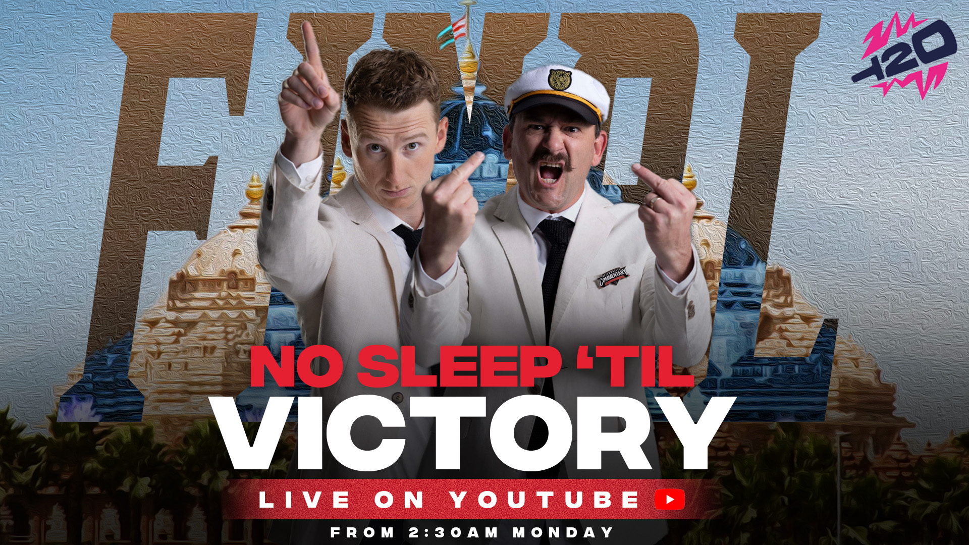 No Sleep 'Til Victory! T20 World Cup Final Watch-A-Long