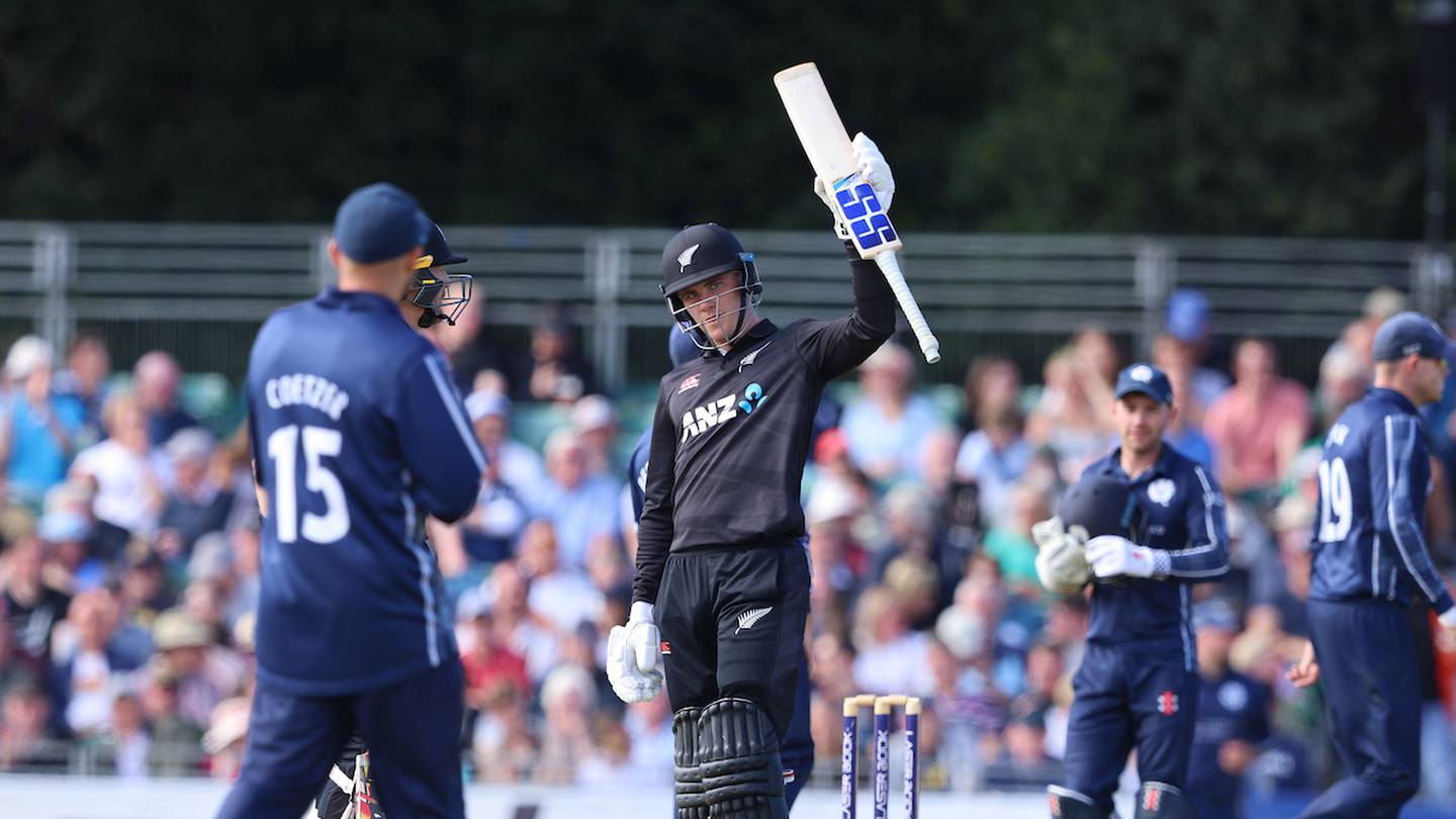 Mark Chapman century leads Black Caps to ODI win over Scotland